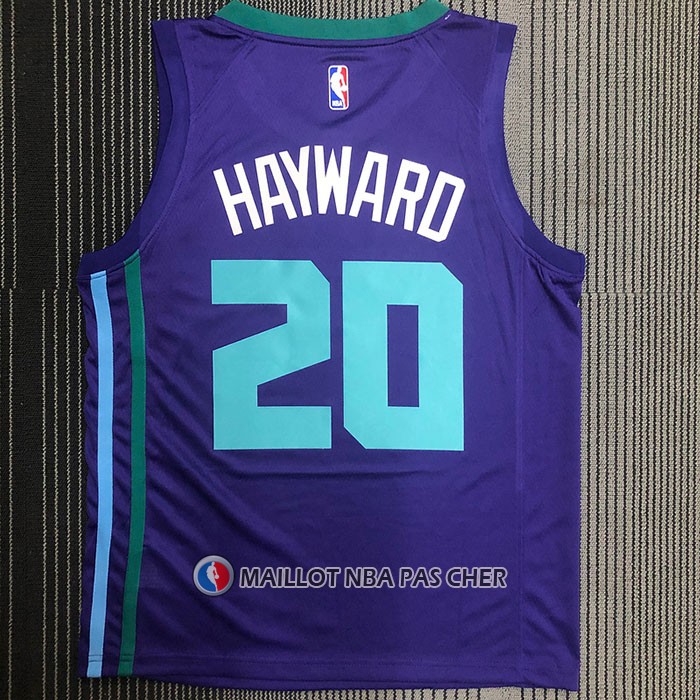 Maillot Charlotte Hornets Gordon Hayward NO 20 Statement 2020-21 Volet